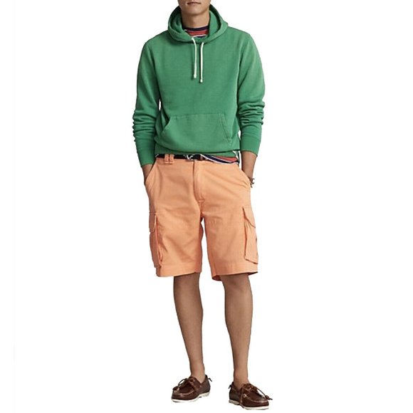 NEW Ralph Lauren Gellar Fatigue Cargo Shorts! 32 Light Orange RL Label in Back - Picture 1 of 3